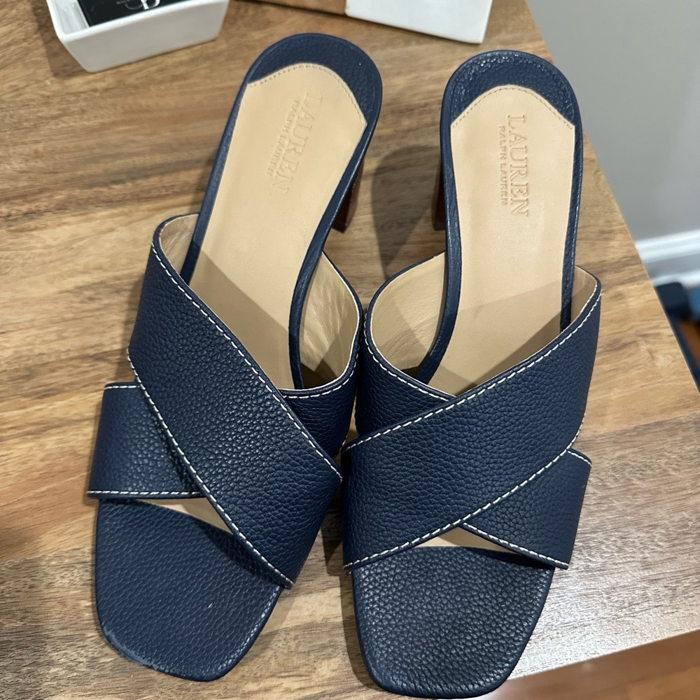 Navy Blue Ralph Lauren Heel